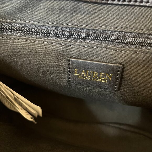 Lauren Ralph Lauren Addie Straw Crossbody Bag NWT - Picture 10 of 11